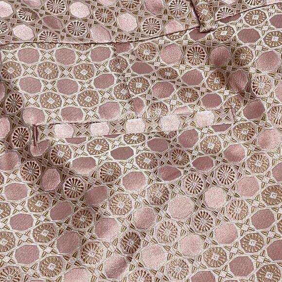 Banana Republic NWT pink metallic geometric print Hampton shorts size 6 - Picture 14 of 16